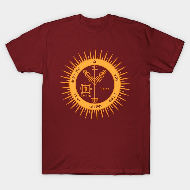 Fourth Pentacle of Jupiter - Lesser Key of Solomon, Seal T-Shirt by Last Candle Games